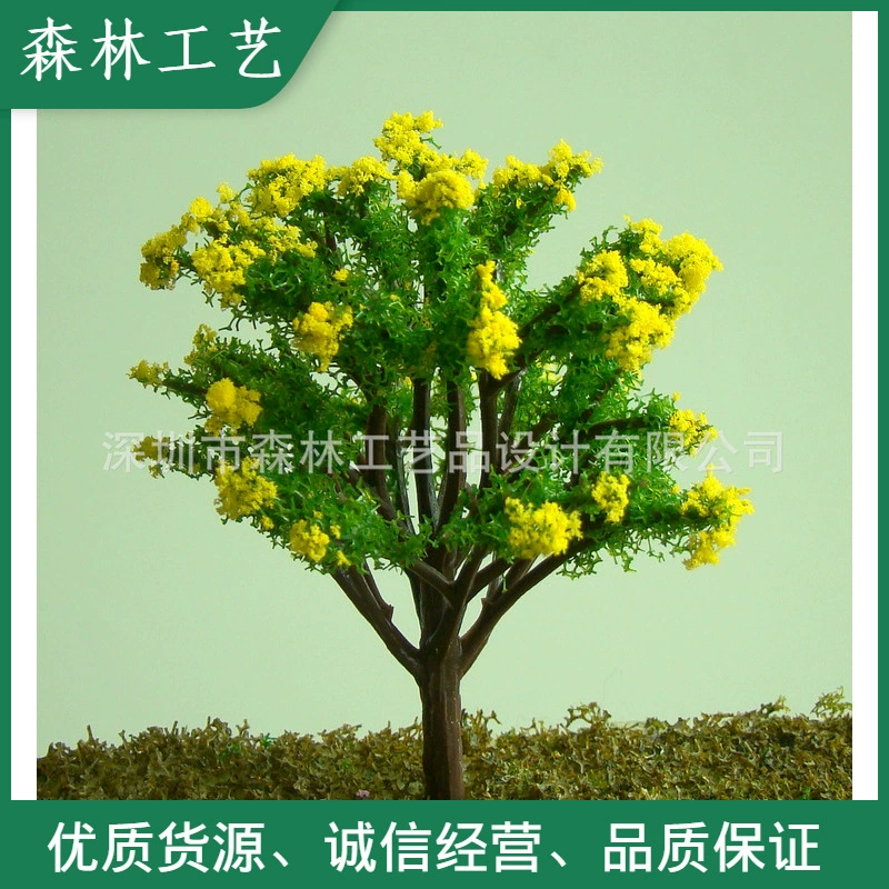 Песочный стол модель здания дерево мох микро ландшафт украшения моделирование завод персиковое дерево-A