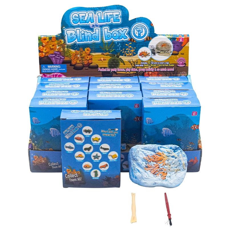 Marine animal model for boys and girls, smart toy, Amazon, archaeological excavations, children's handmade diy