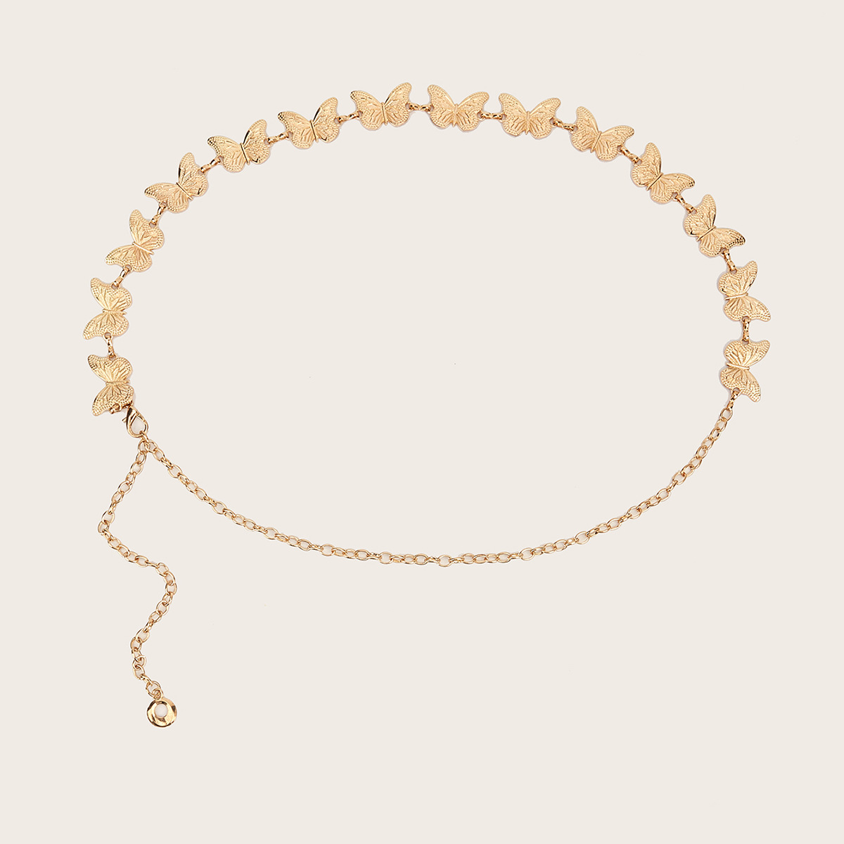 90g Weight Waist Chain Classification 1 Piece Quantity Casual, Daily, Shopping Occasion Metal Material Butterfly Pattern Women's Gender IG Style Style Gold, Silver Color Wholesale Jewelry IG Style Butterfly Metal Waist Chain 5