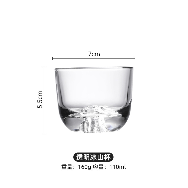 Casa una taza de vino blanco 2 tazas de oro de alto nivel japonés tazas de vino creativas tazas de oro de vidrio iceberg tazas de vino