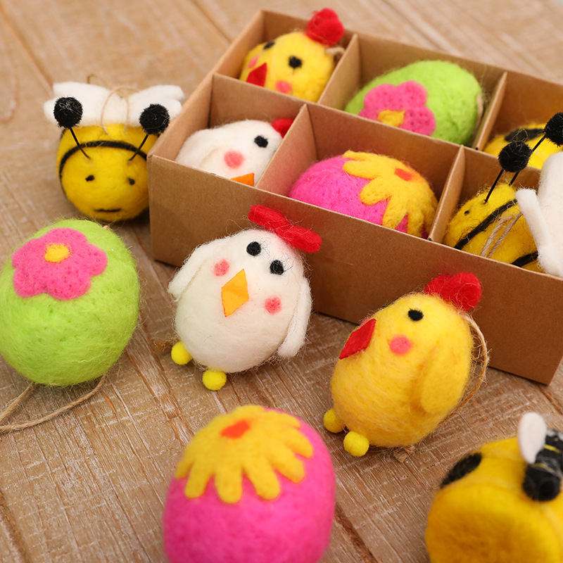 Amazon huevos de Pascua muñecas de Pascua muñecas de conejo de Pascua colgar adornos al por mayor