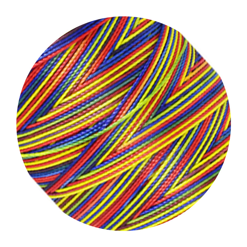 Nuevo 9 hebras de 0,5 mm línea de tejido pulsera collar di di dragón cuerda de mano cuerda de color gradiente cuerda de hilo de texto