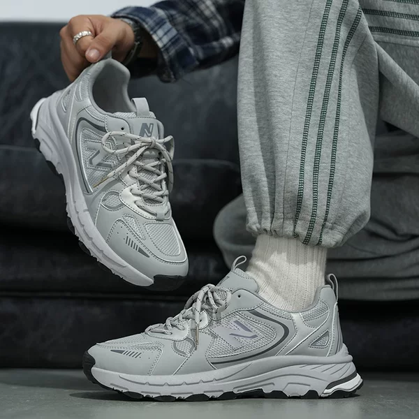 Wow, New Balance dad shoes for men, new thick-soled outdoor breathable fashion casual shoes, Korean-style sports shoes for students