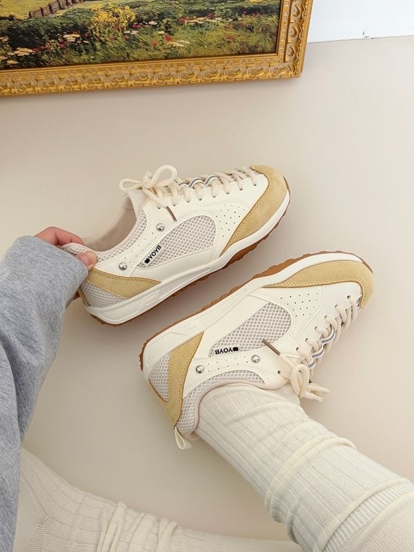 Zapatos de malla coreanos para mujeres verano 2026 nuevos zapatos casuales transpirables versátiles Gump zapatos ligeros zapatos de mujer