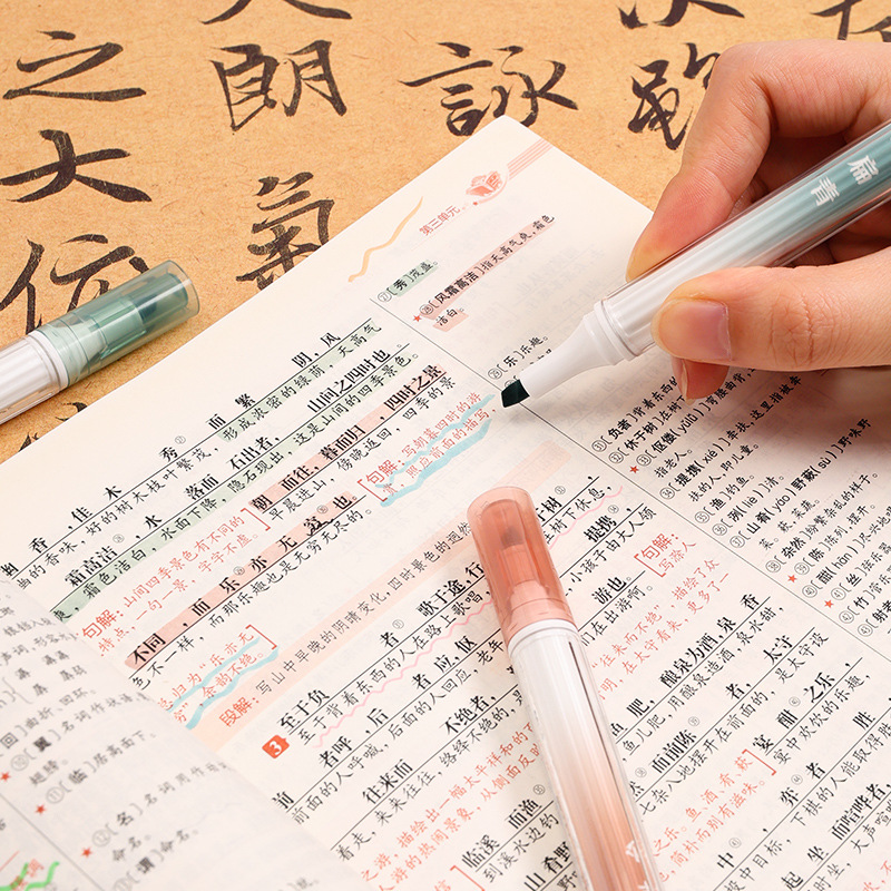 Light-Tracking Markers High-Quality Soft-Tip Eye-Friendly Fluorescent Pens for Journaling, Drawing, and Doodling, Set of Watercolor Markers