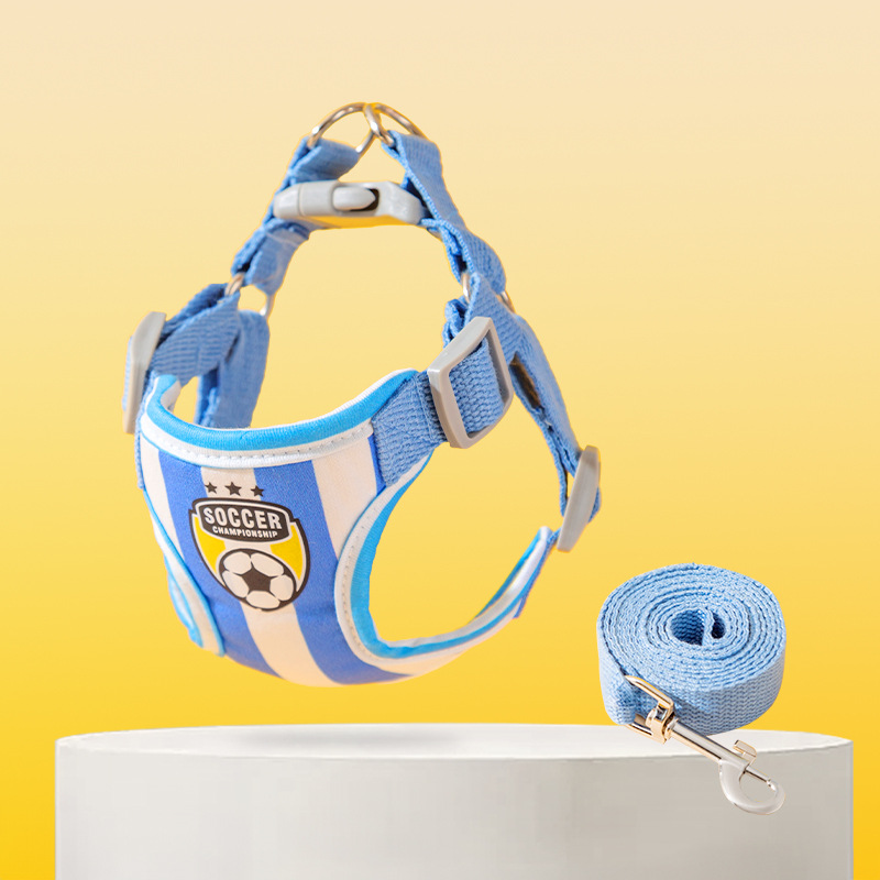 Perro Four Seasons chaleco deportivo transpirable cuerda de tracción perro mediano y pequeño mascota salida mascota caminando cuerda de perro