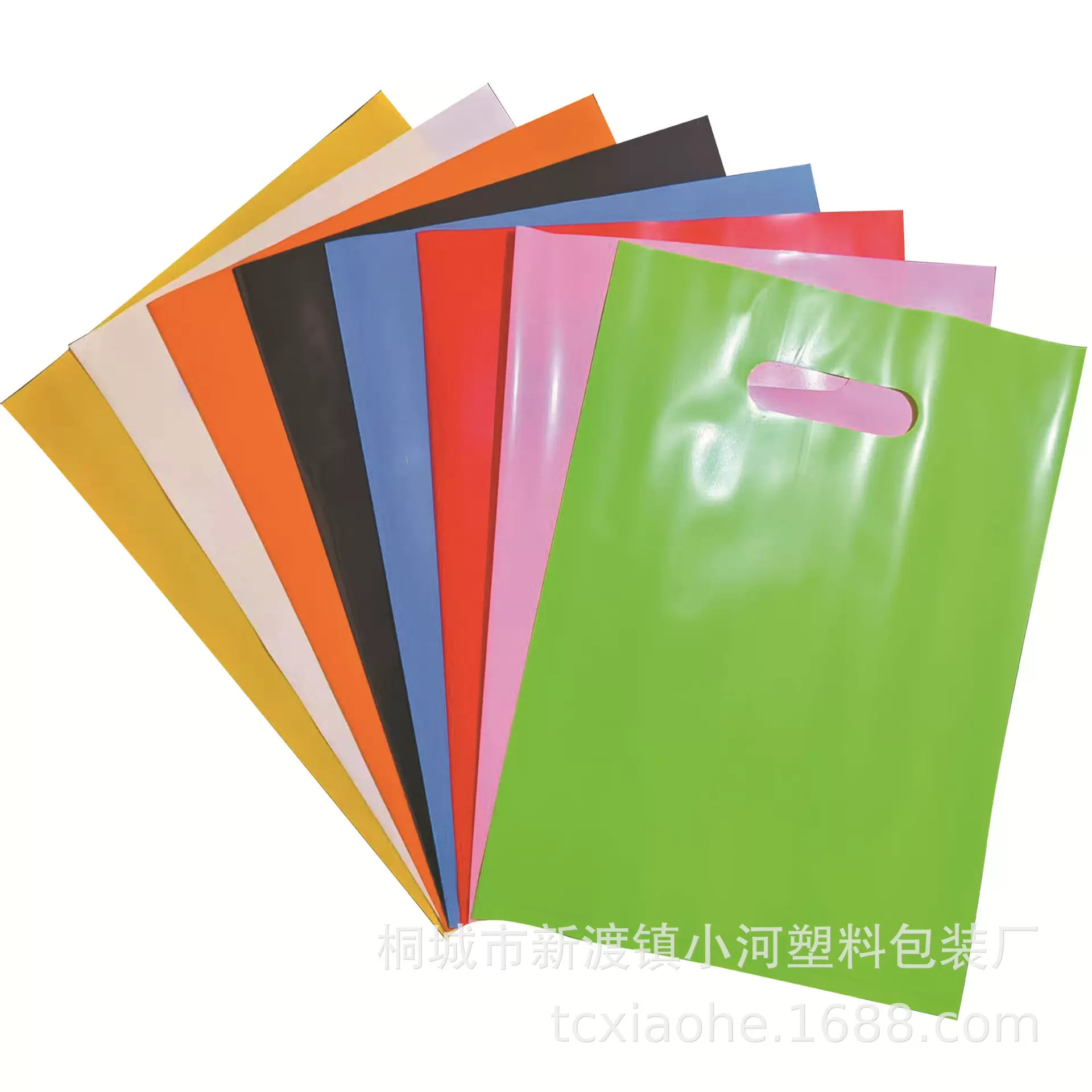 厂家现货外贸彩色四指袋 礼品袋 服装袋 银行袋 平口袋可定制logo