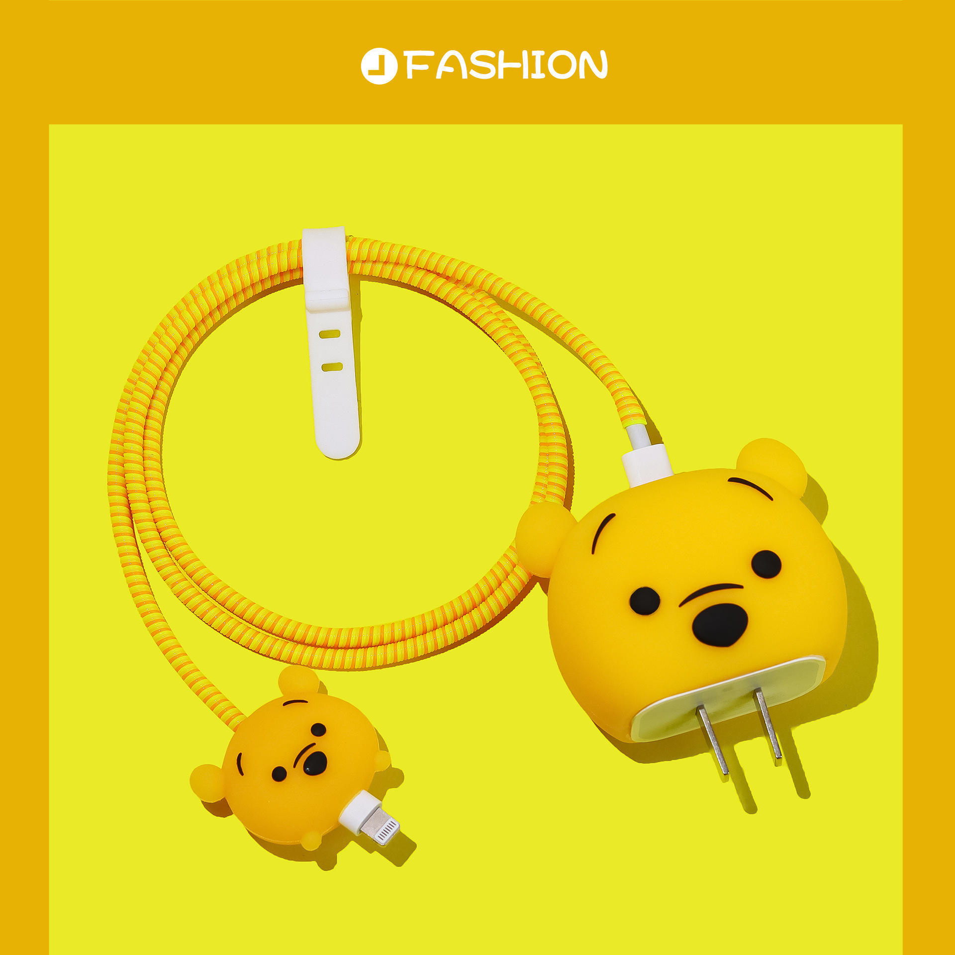 Nuevo cable de datos de dibujos animados cubierta protectora adecuado para Apple carga rápida cabeza 18/20W carga cabeza cubierta protectora Winder