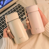 Mini Compact Portable Thermos Cup Girls 2024 High-value Water Cup 2023 New Student School Cup