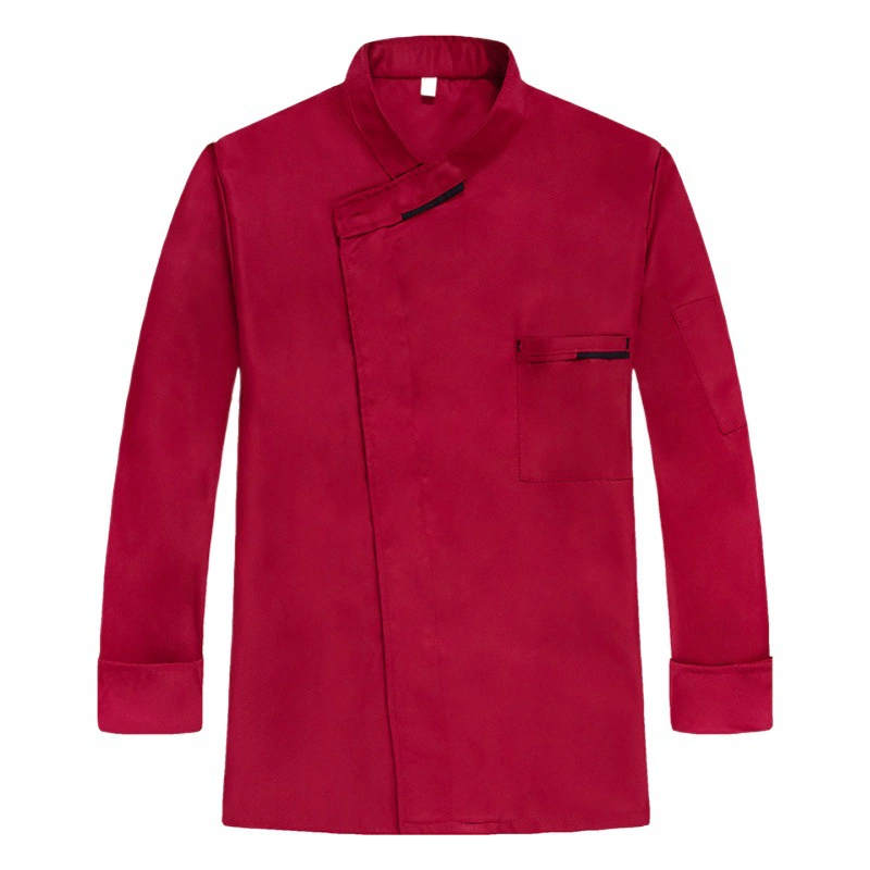 Кейтеринг рабочая одежда шеф-повара Мужская и Женская осенне-зимняя одежда с длинным рукавом для отеля Ресторан Кухня Одежда больших размеров с принтом и длинным рукавом