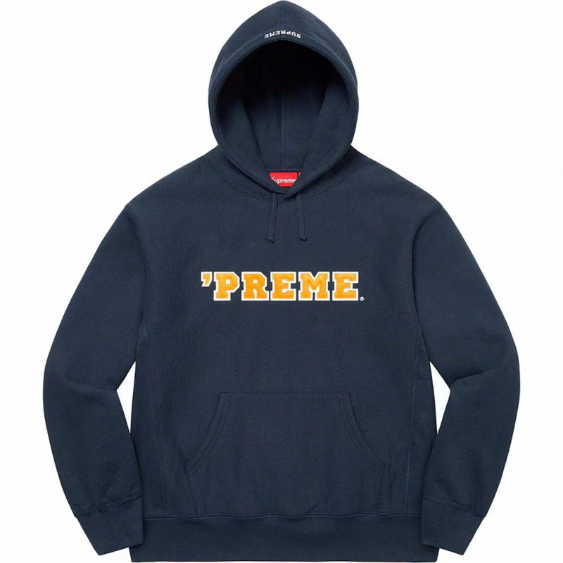 E551Supreme22 Preme Hooded Sweatshirt宝蓝