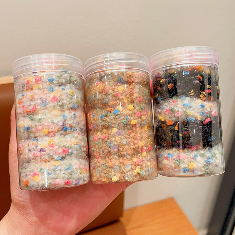 Banda de pelo para niños corbata de pelo colorida de niña cuerda de pelo de felpa bebé de alta elasticidad no duele cuerda de pelo accesorios para el cabello para niñas