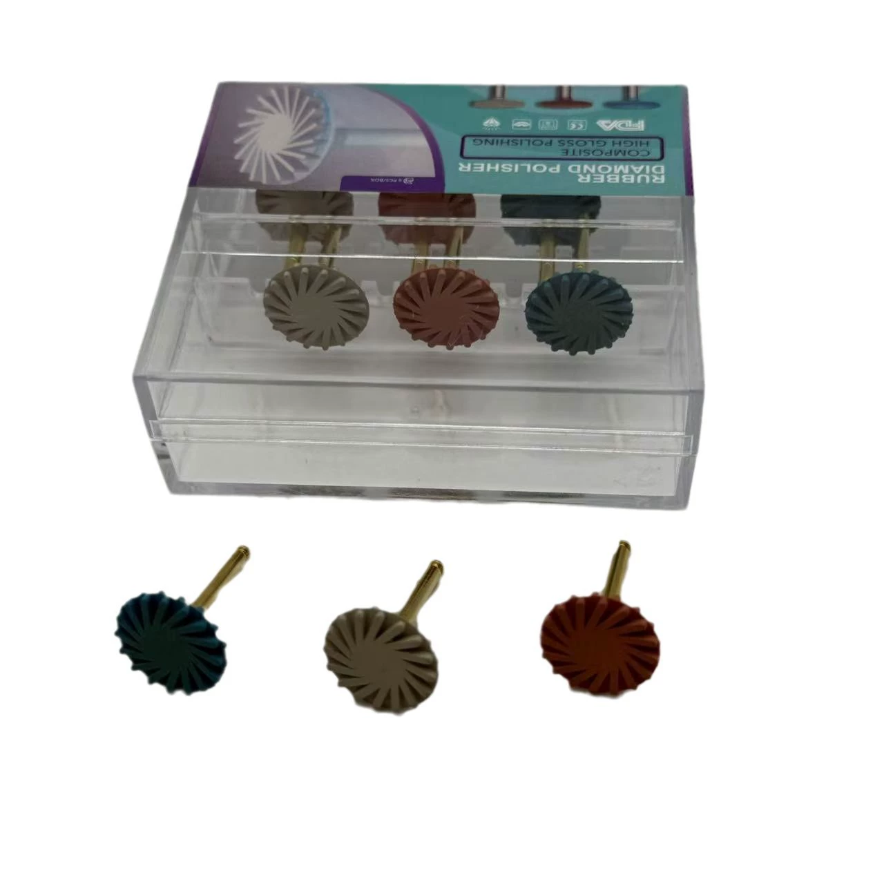 Стоматологический самоглазурованный набор полировальных дисков 6 колена полировальные колеса протезы фарфоровые зубы для глазури полировальные колеса силиконовые колеса