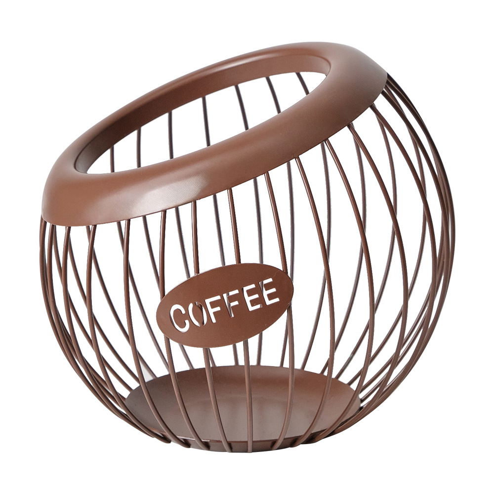 Decoración de escritorio europea con almacenamiento para dulces cápsulas de café barra o cafetería