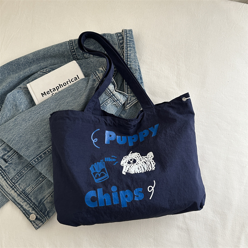 Coreano de estilo ins lindas bolsas de hombro versátiles bolsas de lona de gran capacidad para estudiantes de clase de viaje ocio bolsas de mano para mujeres