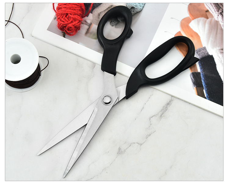 不锈钢服装裁缝布剪 锋利家用缝纫服装布料剪手工衣服皮革剪刀详情11