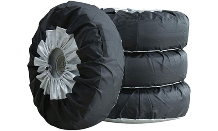 Cross-border Amazon car tire cover 420D Oxford cloth car spare tire cover waterproof sunscreen tire protection cover