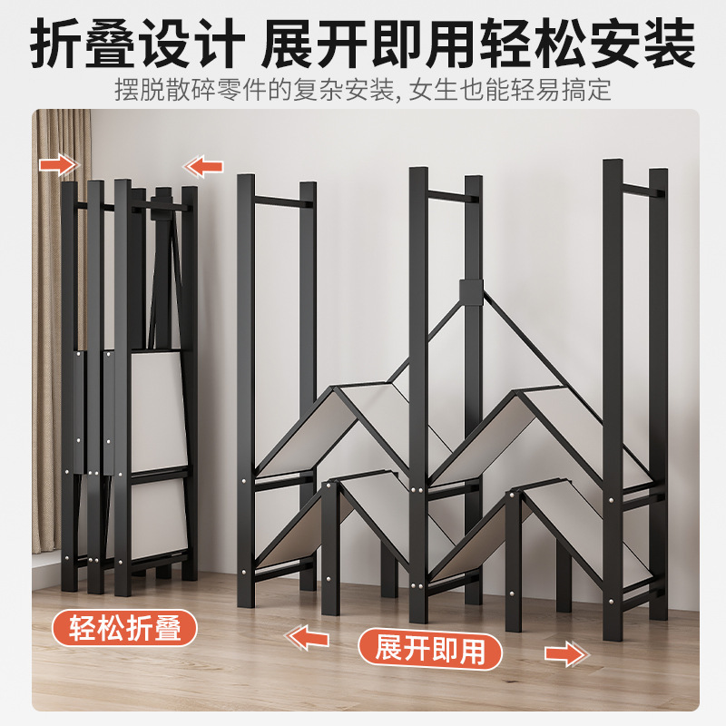 Libre de instalación armario hogar dormitorio plegable simple armario de tela habitación de alquiler fuerte y durable marco de acero armario de almacenamiento armario