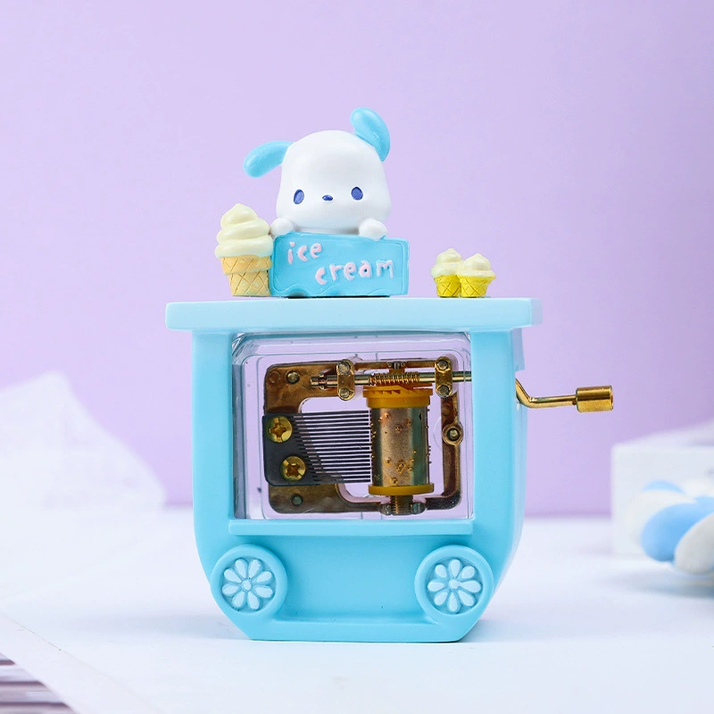 Sanrio, музыкальная коробка мультфильм, минифигура, украшения на стол, подарок на день рождения
