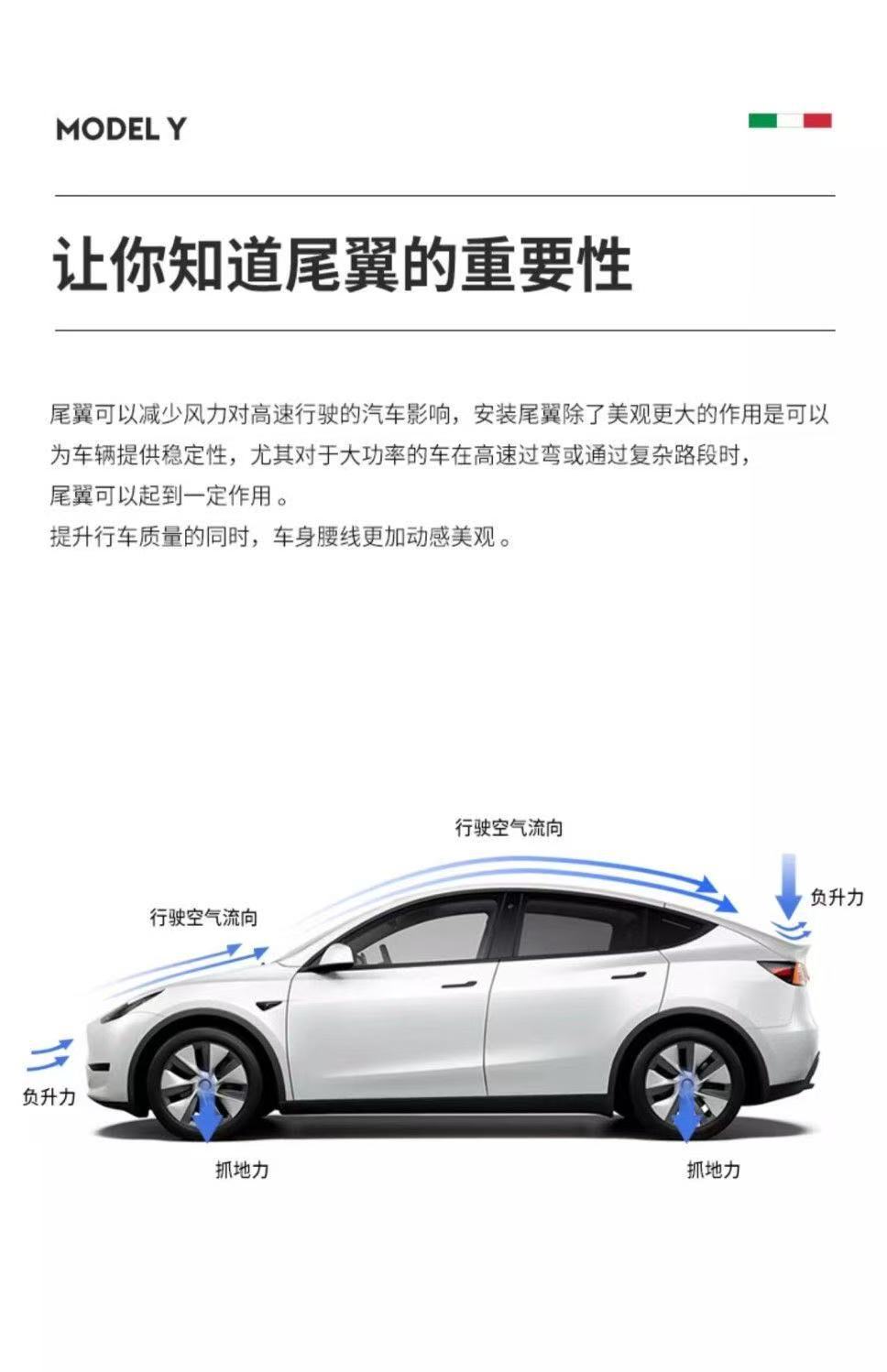 Suitable for Tesla Model Y/3 Replacement Y/3 New High-Performance P Version Rear Wing Spoiler Modification Carbon Fiber