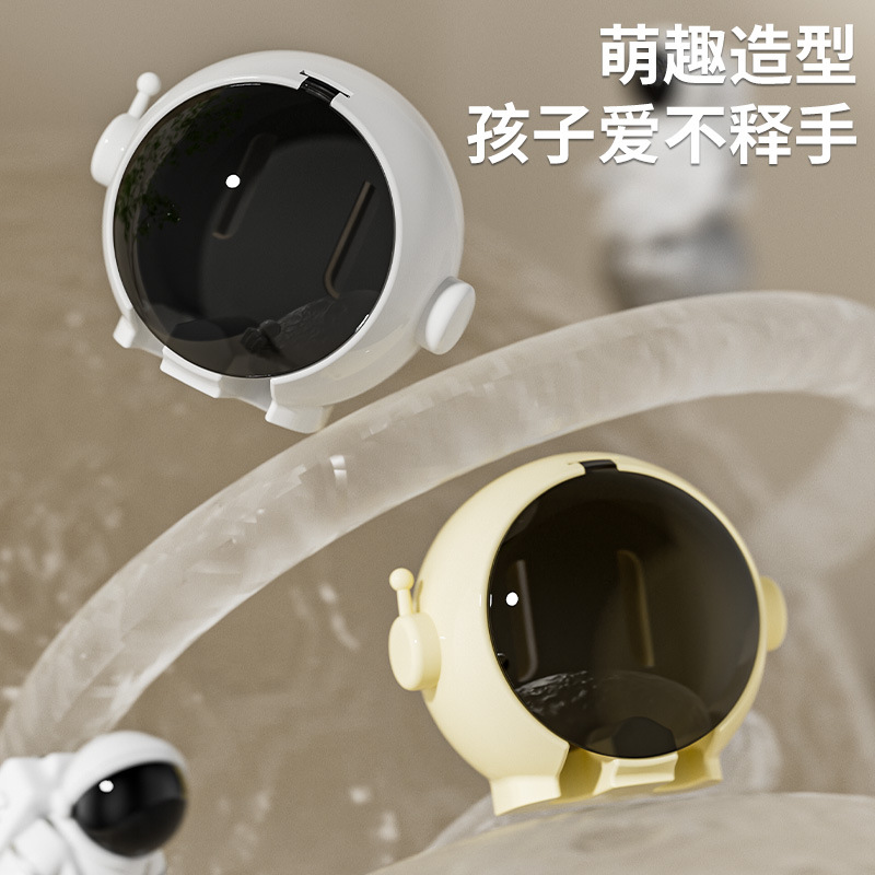 Cartoon cepillo de dientes estante de pared tipo baño sin perforación estante de cepillo de dientes eléctrico almacenamiento colgante en la pared del baño