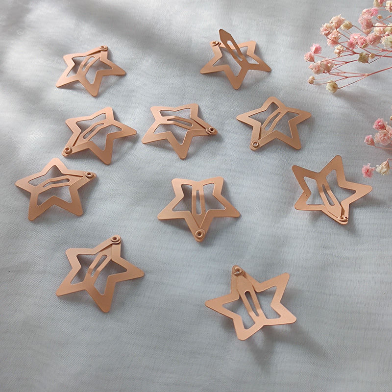 Al por mayor horquilla para niños de estilo coreano estrella de cinco puntas horquilla accesorios para el cabello clip BB esmerilado con pelo roto niñas estudiantes de secundaria
