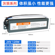 ������ˮ�S�ҹ����m����24V5A120W��ˮ����LEDͶ��������_�P�Դ