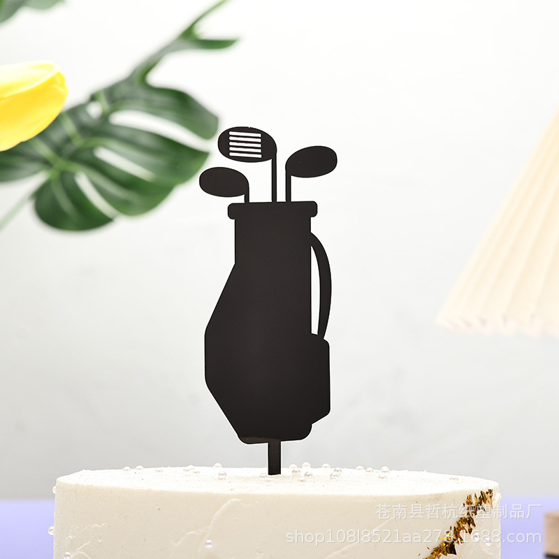 Golf Theme Birthday Party Decoration Flag Cake Card Balloon suit Sports Arrangement Supplies