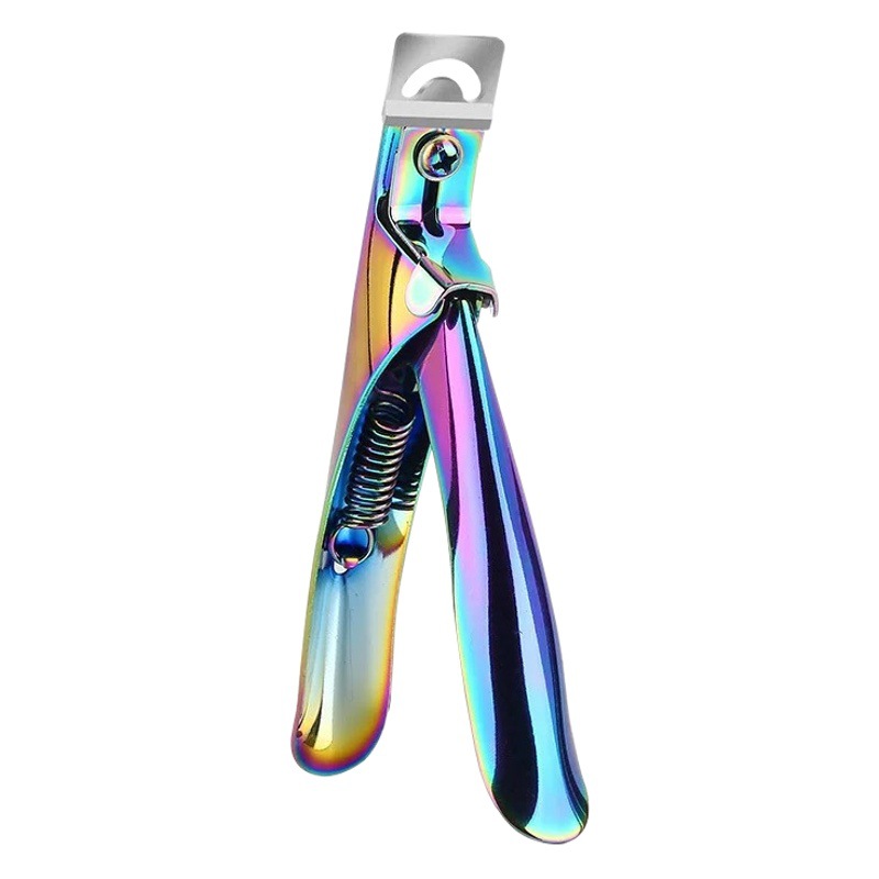 Cizallas de una línea para uñas, herramientas de manicura, tijeras francesas multifuncionales, tijeras de uñas en forma de U, tijeras de una palabra para uñas falsas