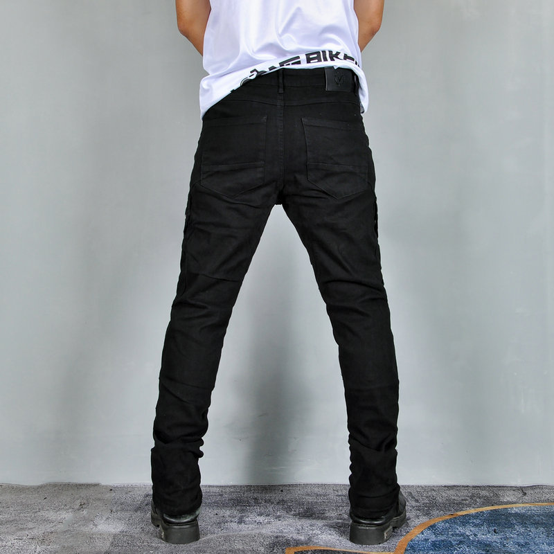 VOLERO motocicleta jeans hombres casual ejército verde motocicleta resistente a la caída pantalones de montar fuera de carretera pantalones de overoles americanos