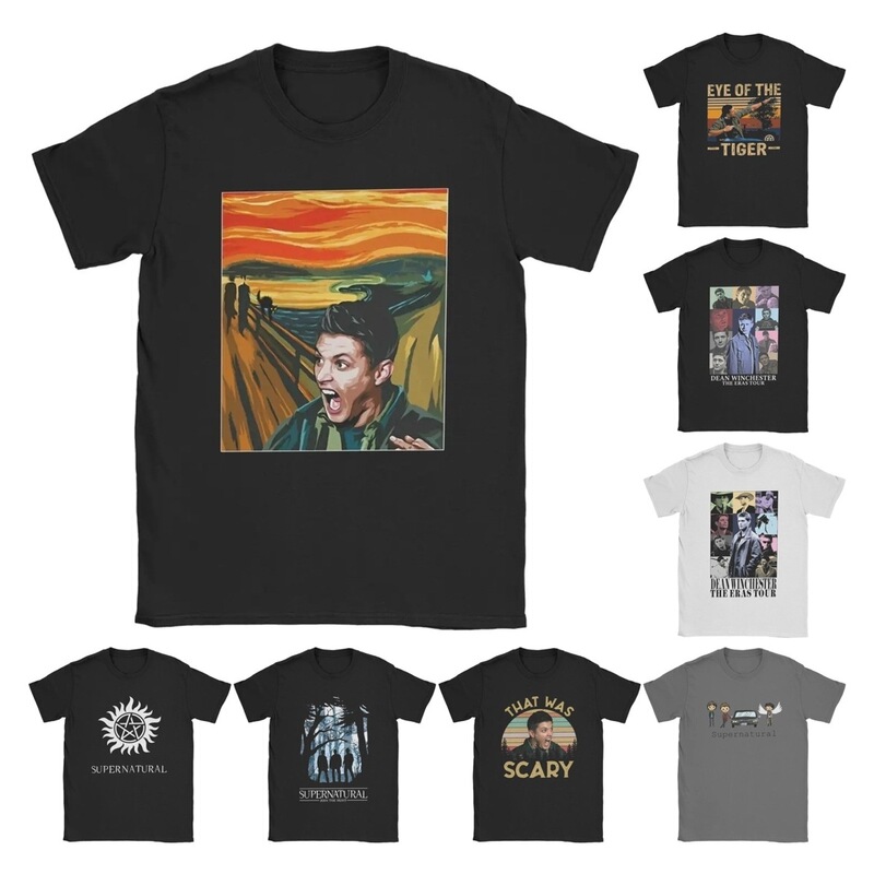 Men Supernatural Dean Winchester t Shirt Funny Tv 100% Cotto Men Supernatural Dean Winchester t Shirt Funny Tv 100% Cotto