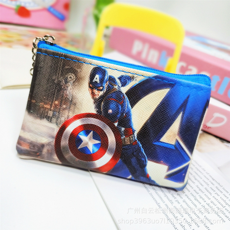 Bolso de la moneda de los niños de dibujos animados lindo niños y niñas monedero bolso de La Moneda bolso de la tarjeta de cremallera pequeña bolsa regalo del estudiante de la escuela primaria