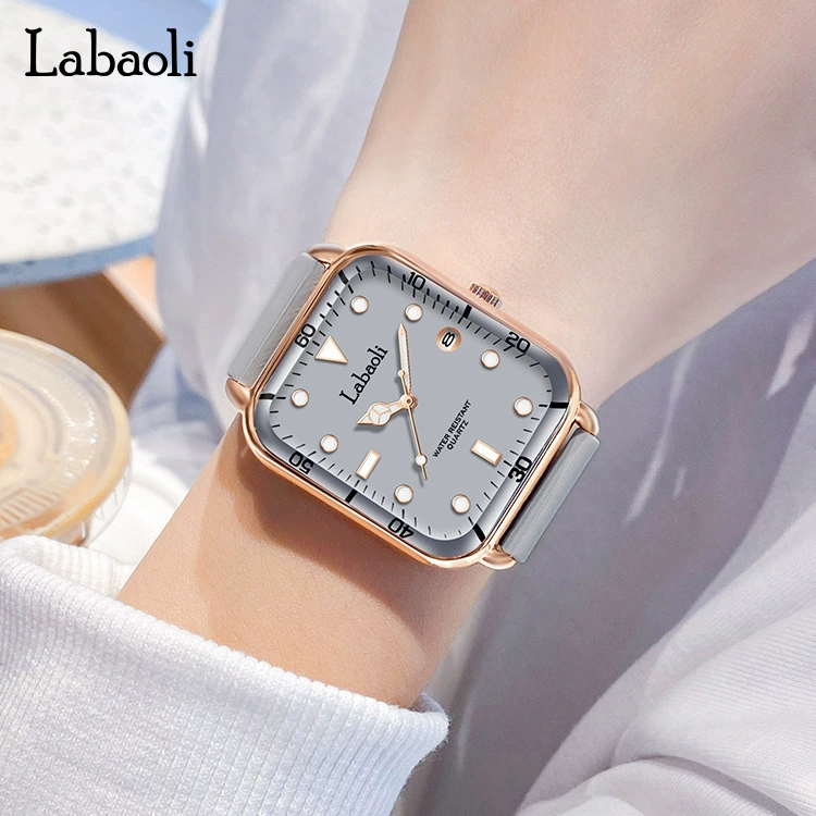 拉宝丽 Fashionable retro quartz watches, square women's watch for leisure, wholesale
