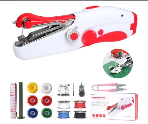Cross-border mini household electric double-needle handheld sewing machine small thick micro manufacturer wholesale