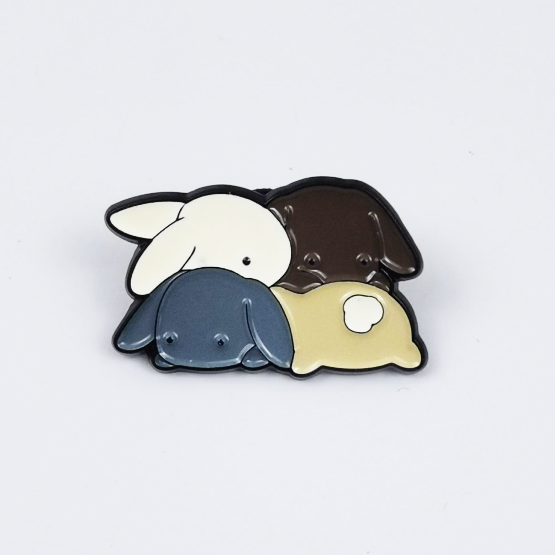 Broches creativos con letras inglesas de dibujos animados, insignias metálicas con forma de animales y accesorios decorativos personalizados para mochilas.