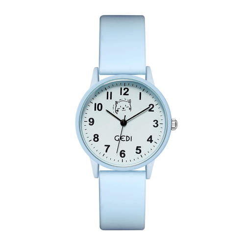 Godi Candy Color Silicone Student Watch Small Cartoon Round Dial Quartz Watch Lady Waterproof Watch Wholesale