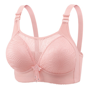 New Large Size Thin Anti-Glare Push-Up Comfortable Underwear Bra Without Rims for Spring and Summer Women