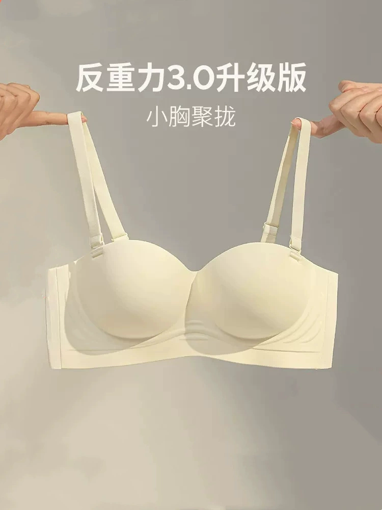Underwear, thin push up bra, supporting wireless bra