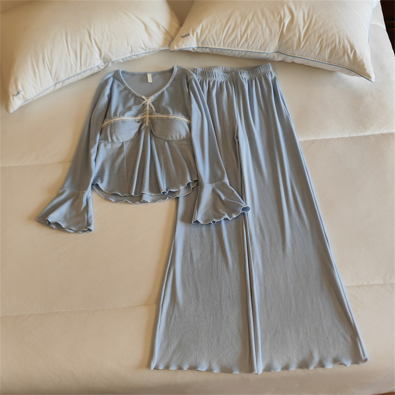 8644#(가슴 패드 포함) 슈트 블루 아일랜드 벨벳