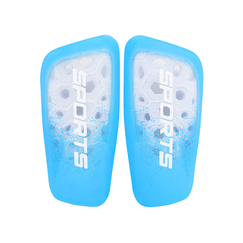 Transfronterizo TEMU protector de piernas, equipo de protector de fútbol, hueco transparente, placa de protector de artículos deportivos de fútbol infantil para adultos