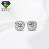 Earrings, wholesale, micro incrustation, 1 carat, 2 carat