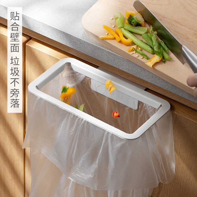 免钉免打孔 厨房橱柜垃圾挂架 垃圾桶挂式简易柜门垃圾袋挂钩架子