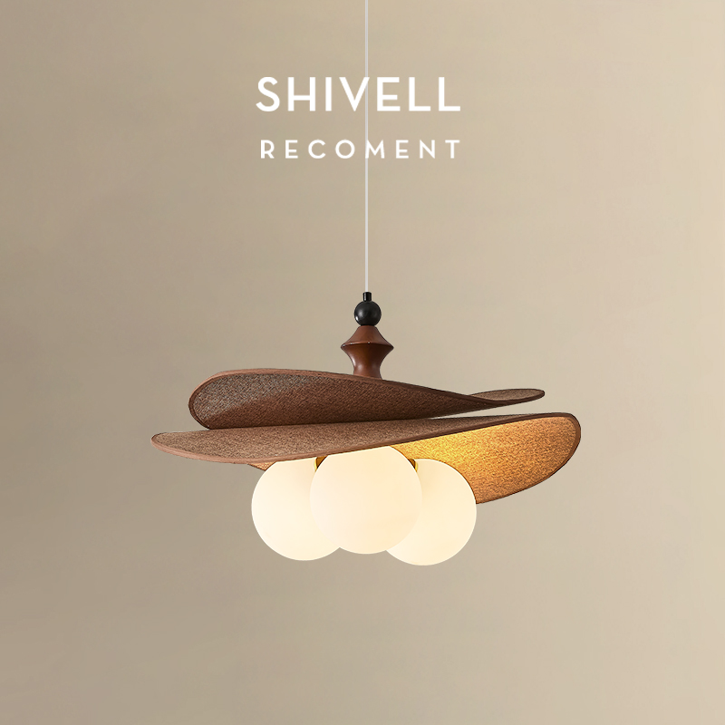 法式复古中古风吊灯餐厅卧室主卧奶油魔豆日式餐桌书房灯具新