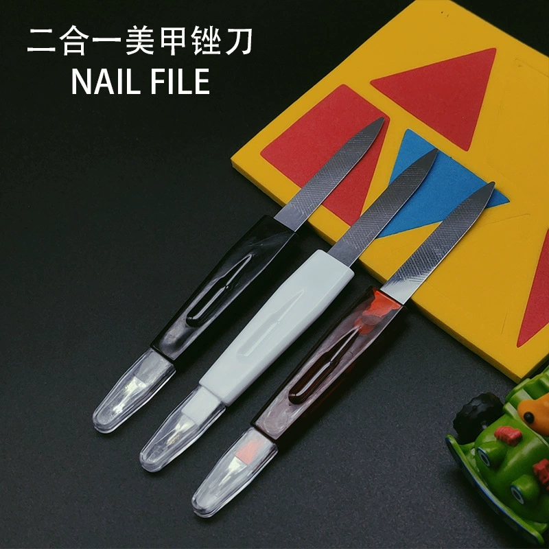 Фабрика прямых продаж два-в-одном пилку для ногтей Инструменты кусачки для ногтей протереть полосы Отшелушивающий вилка в наличии поставки