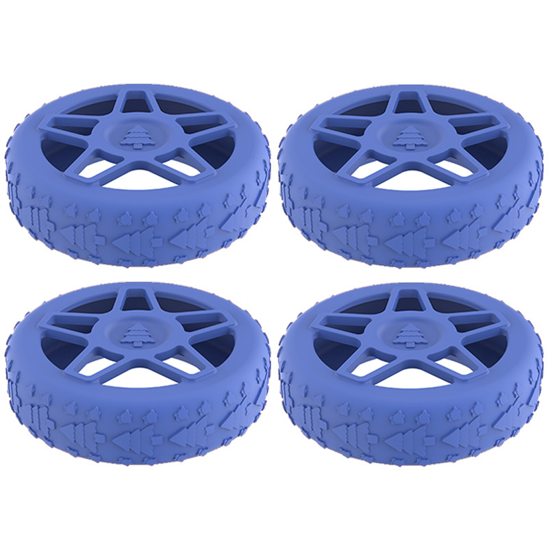 Caster shoesスーツケースホイールシリコン保護カバー耐摩耗性全包スーツケースホイールシリコン保護カバー