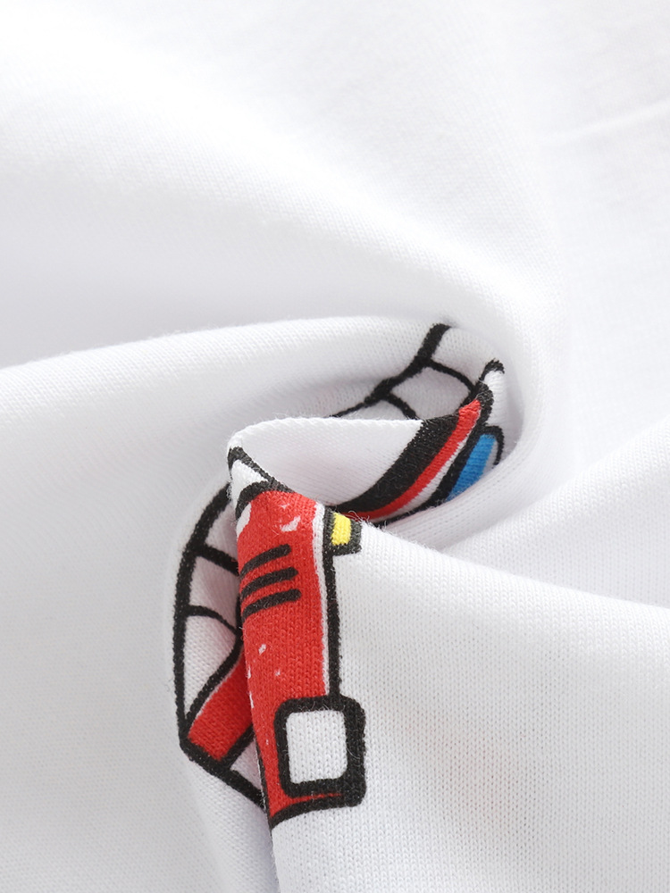 Transfronterizo malwee pijamas de niños verano nuevo estilo europeo y americano niños guapo cuello redondo manga corta traje infantil