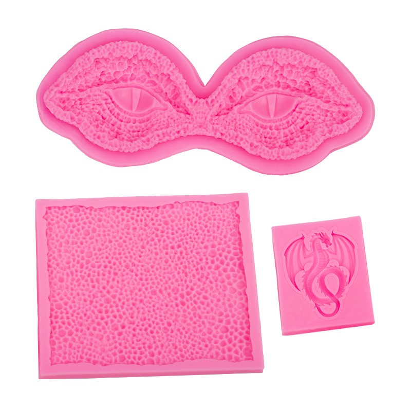 Halloween dragón decoración dragón ojo dragón garra escala molde de silicona suave cerámica fondant pastel de arcilla epoxi decoración de yeso