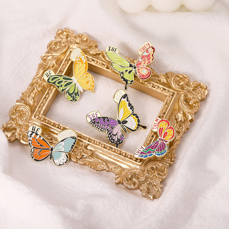 Cartoon Style Style Cartoon Style Pin Butterfly Alloy Plating Women'S Brooches