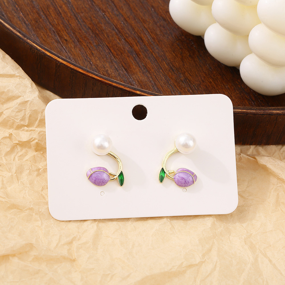 Rhinestones Inlay Material 1 Pair Casual Simple Style Flower Bow Knot Inlay Alloy Rhinestones Earrings