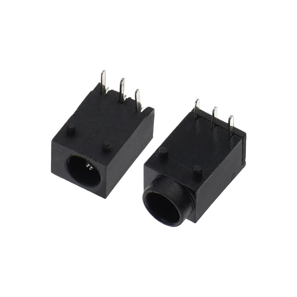DC003/003A DC DC 전원 소켓 3.5*1.3/1.35MM 원형 헤드 전원 암 소켓 3핀 직접 플러그 3P